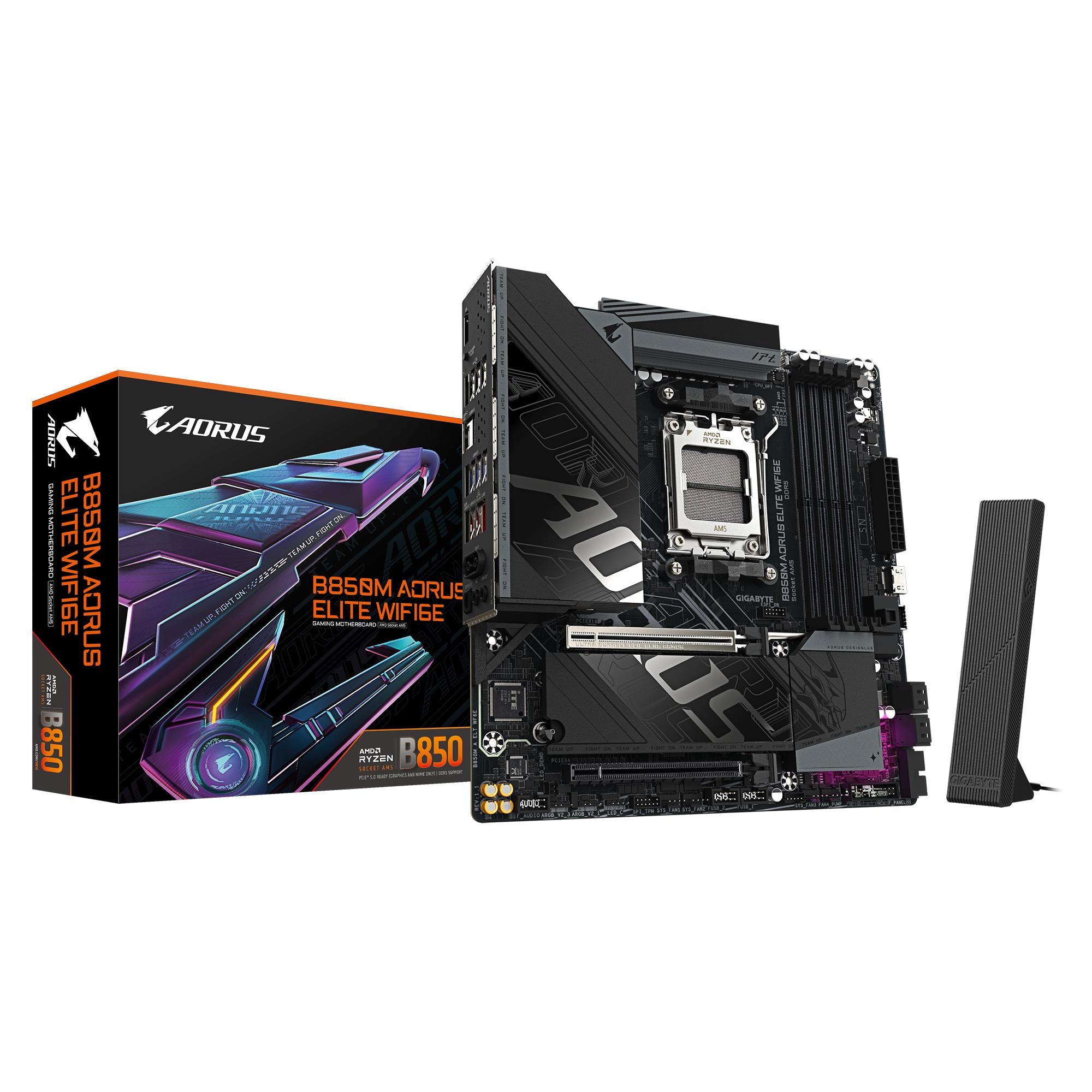 Mainboard GIGABYTE AMD B850 SAM5 Micro-ATX Memory DDR5 Memory slots 4 B850MAELTWF6E1.1