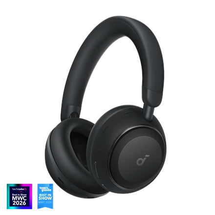 Anker Soundcore Space 2 | Headphones | Over-ear | Microphone | Jet Black | Noise canceling