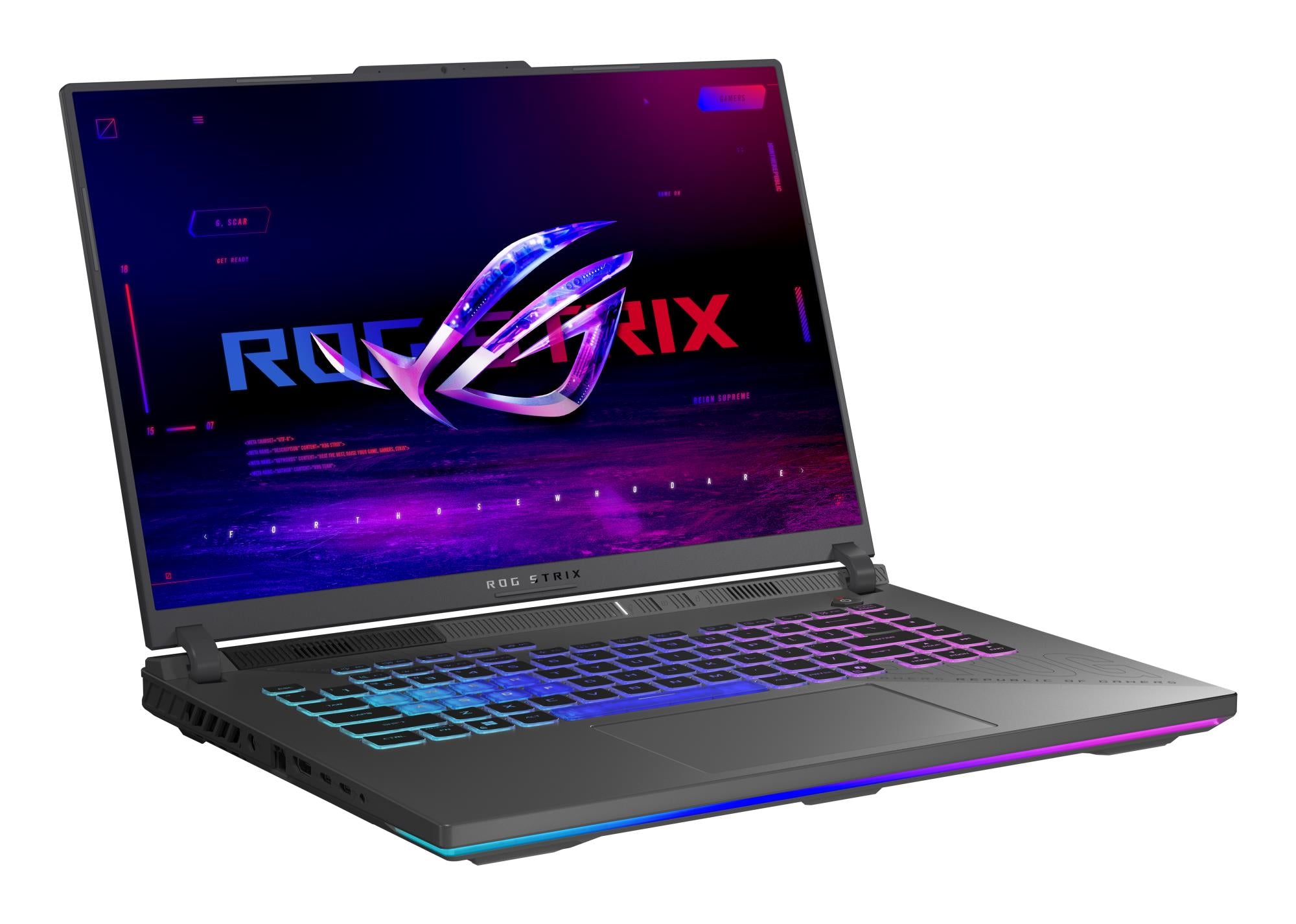Notebook ASUS ROG Strix G16 (2025) G614PR-RV092W CPU AMD Ryzen 9 8940HX 2400 MHz 16" 1920x1200 RAM 16GB DDR5 5200 MHz SSD 1TB NVIDIA GeForce RTX 5070 Ti 12GB ENG Windows 11 Home Eclipse Grey 2.5 kg 90NR0NJ7-M00690