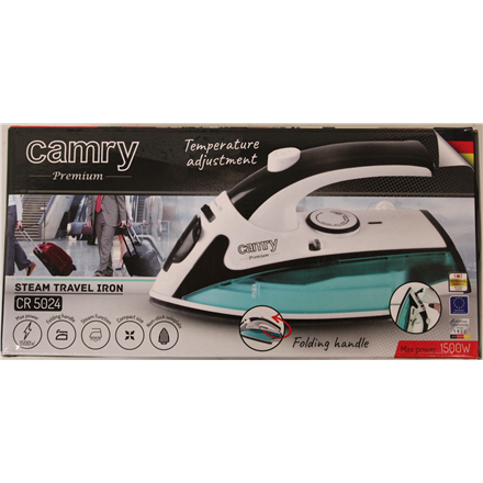 SALE OUT. Camry CR 5024 Steam Travel iron, power 840W, White/green/black | Camry | CR 5024 | Steam Travel iron | 840 W |
