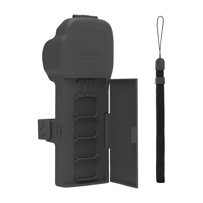 Sunnylife protective case with strap and lanyard for Osmo Pocket 3 (gray) - Image 1