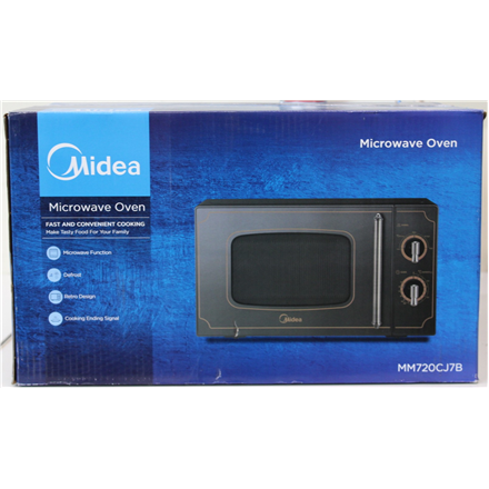 SALE OUT. | Midea | Microwave oven | MM720CJ7B | Free standing | 700 W | Black | DAMAGED PACKAGING, MISSING INNER PACKA