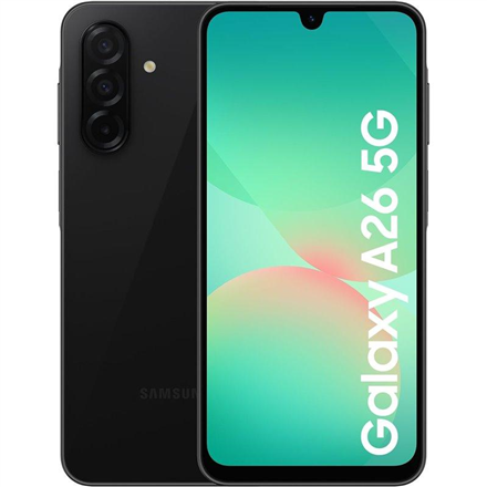 Samsung | Galaxy | A26 (A266) | Black | 6.7 " | Super AMOLED | 1080 x 2340 pixels | Internal RAM 6 GB | 128 GB | Dual SI