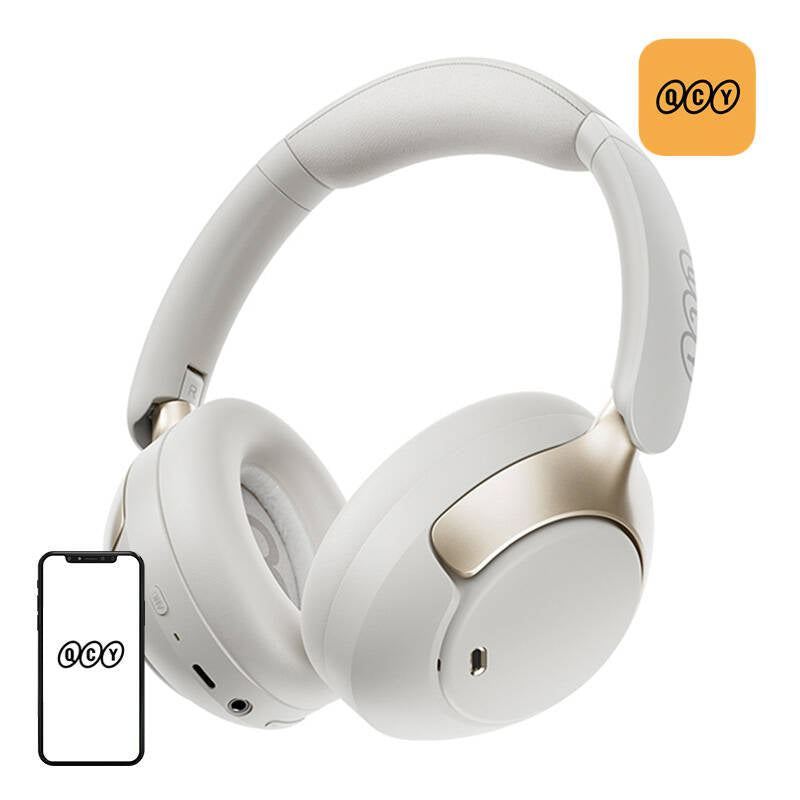 QCY H3 Pro Headphones (White) - Image 1