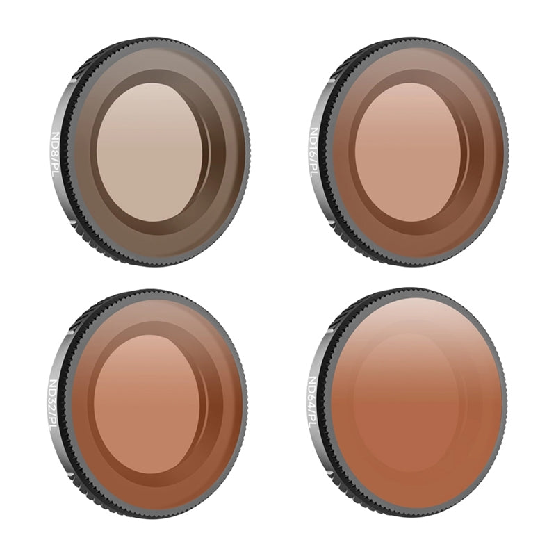 Set of 4 Sunnylife ND8/PL + ND16/PL + ND32/PL + ND64/PL filters for Osmo Nano - Image 1
