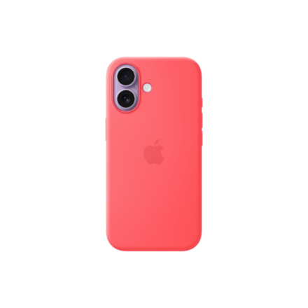 Apple iPhone 17 Silicone Case with MagSafe – Bright Guava | Apple