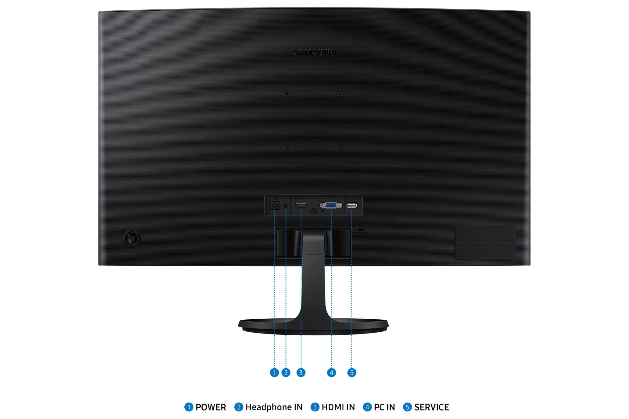 LCD Monitor SAMSUNG LS27D362GAUXEN 27" Business/Curved Matte Panel VA 1920x1080 16:9 100Hz 4 ms LS27D362GAUXEN