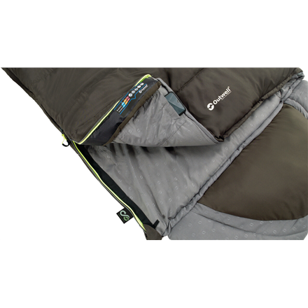 Outwell | Contour Supreme | Sleeping Bag | 220 x 85 cm | -20/13 °C | Left Zipper
