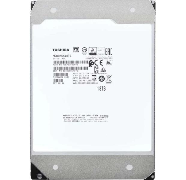 HDD TOSHIBA 18TB SATA 512 MB 7200 rpm 3,5" MG09ACA18TE