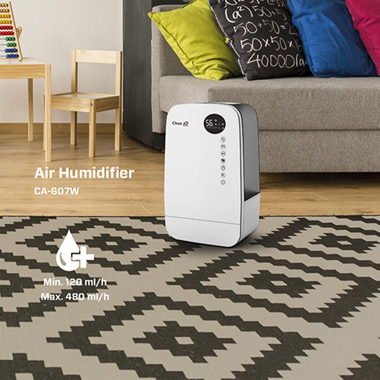 HUMIDIFIER WITH IONIZER/CA-607W CLEAN AIR OPTIMA