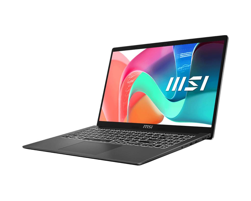 Notebook MSI Modern 15 F13MG CPU Core i5 i5-1334U 1300 MHz 15.6" 1920x1080 RAM 16GB DDR4 SSD 512GB Intel Iris Xe graphics Integrated ENG Card Reader Micro SD Windows 11 Home Silver 1.7 kg MODERN15F13MG-471NL