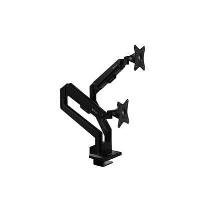 Arozzi Desk Mount | Neo Duo - Gas Spring Monitor Arm AZ-ALZARE-NEO-DUO-BK | Tilt, Swivel, Rotation | Maximum weight (cap