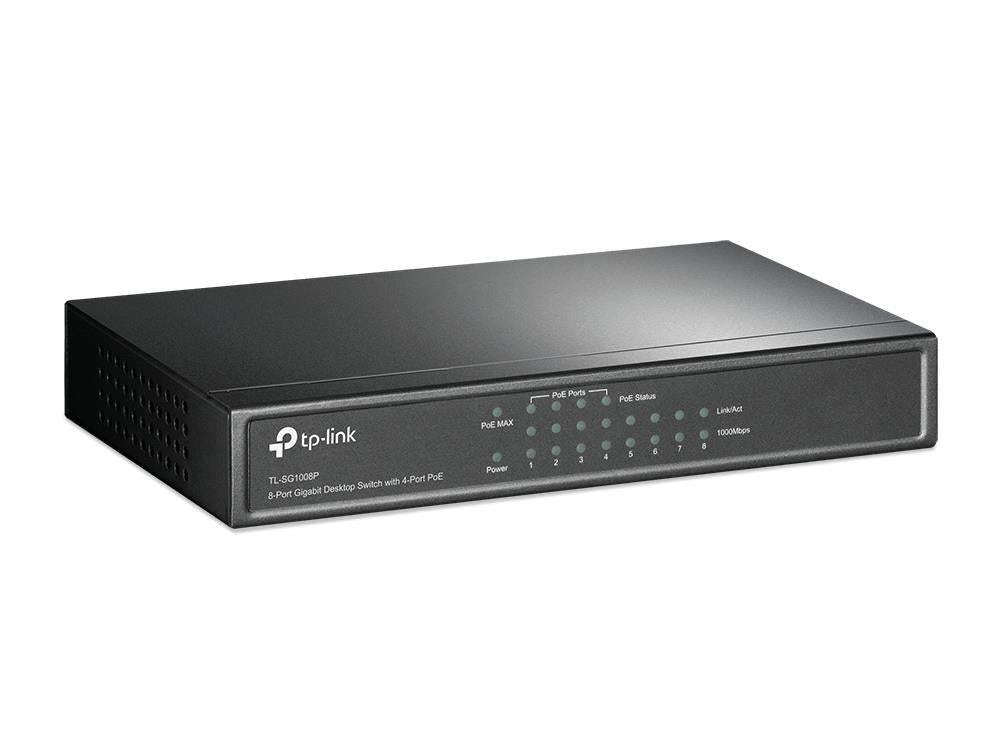 Switch TP-LINK 8x10Base-T / 100Base-TX / 1000Base-T TL-SG1008P