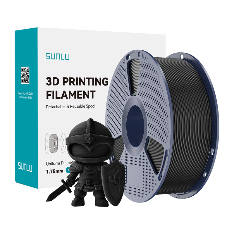 Sunlu PLA+ Filament (Black) - Image 1