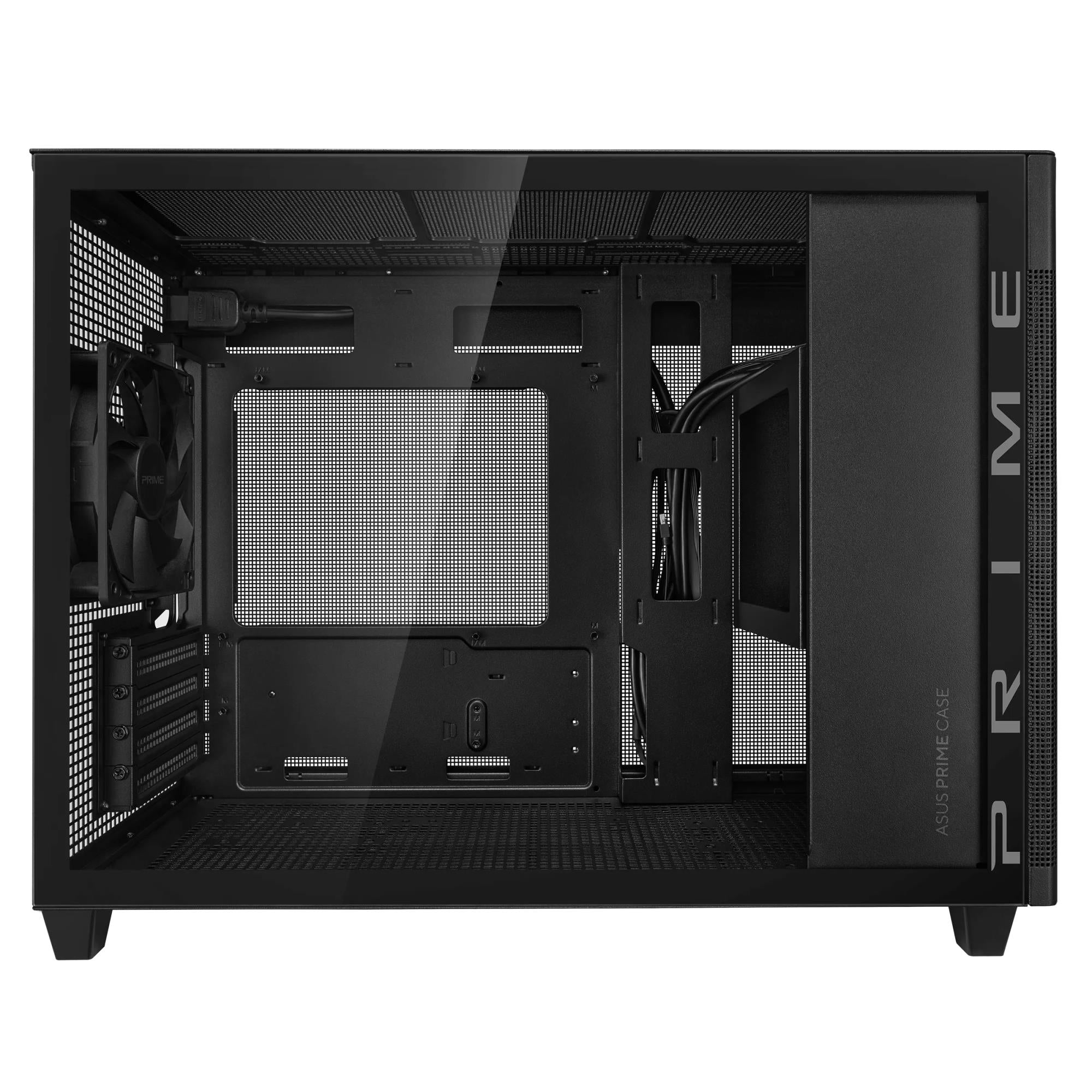 Case ASUS Prime AP201 Tempered Glass Micro Not included MicroATX MiniITX Colour Black PRIMEAP201TG