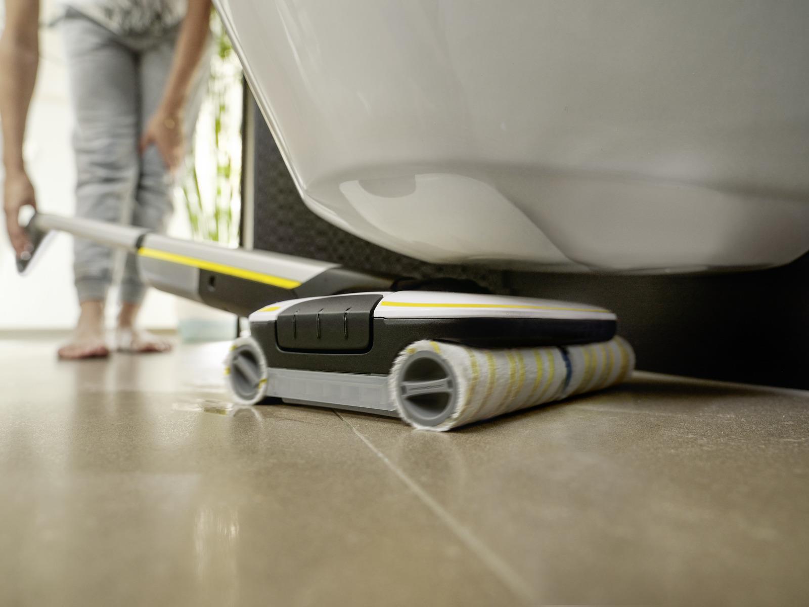 Vacuum Cleaner KARCHER Dry&wet Electric broom White/Black/Yellow Bagless Battery 4.3 kg 1.055-701.0