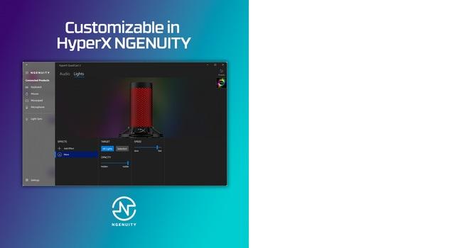 MICROPHONE HYPERX QUADCAST 2/BLACK 872V1AA HYPERX