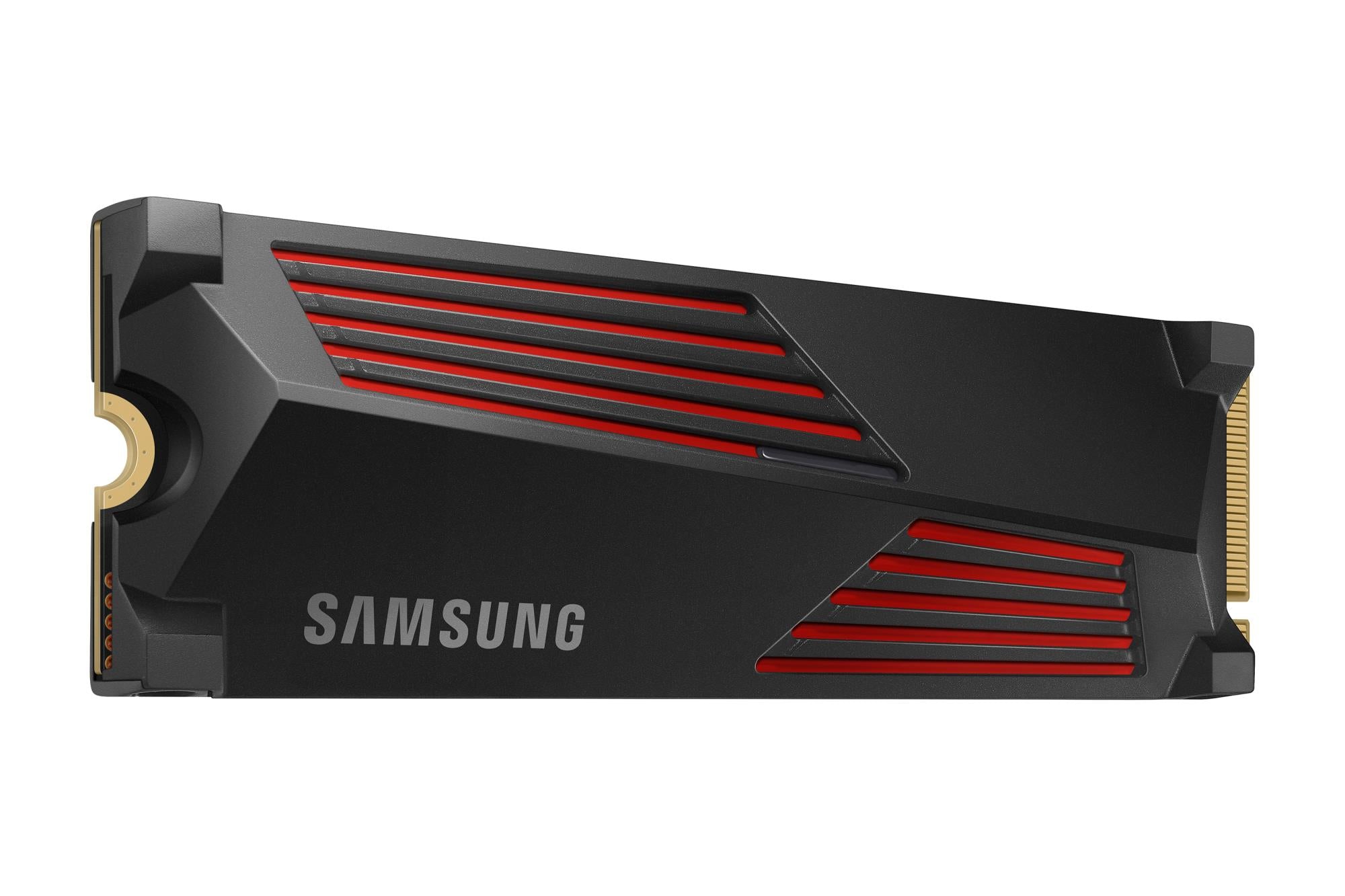 SSD SAMSUNG 990 PRO with Heatsink 4TB M.2 PCIe Gen4 NVMe TLC Write speed 6900 MBytes/sec Read speed 7450 MBytes/sec 2.3mm TBW 1200 TB MTBF 1500000 hours MZ-V9P4T0GW