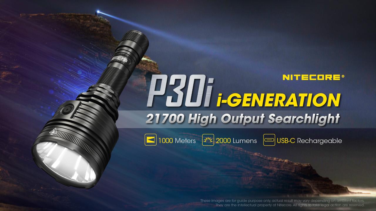 FLASHLIGHT PRECISE SERIES/2000 LUMENS P30I NITECORE