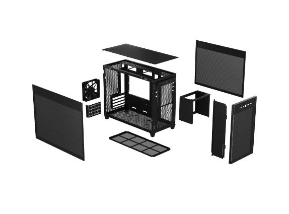 Case ASUS Prime AP201 MiniTower Not included MicroATX MiniITX Colour Black PRIMEAP201