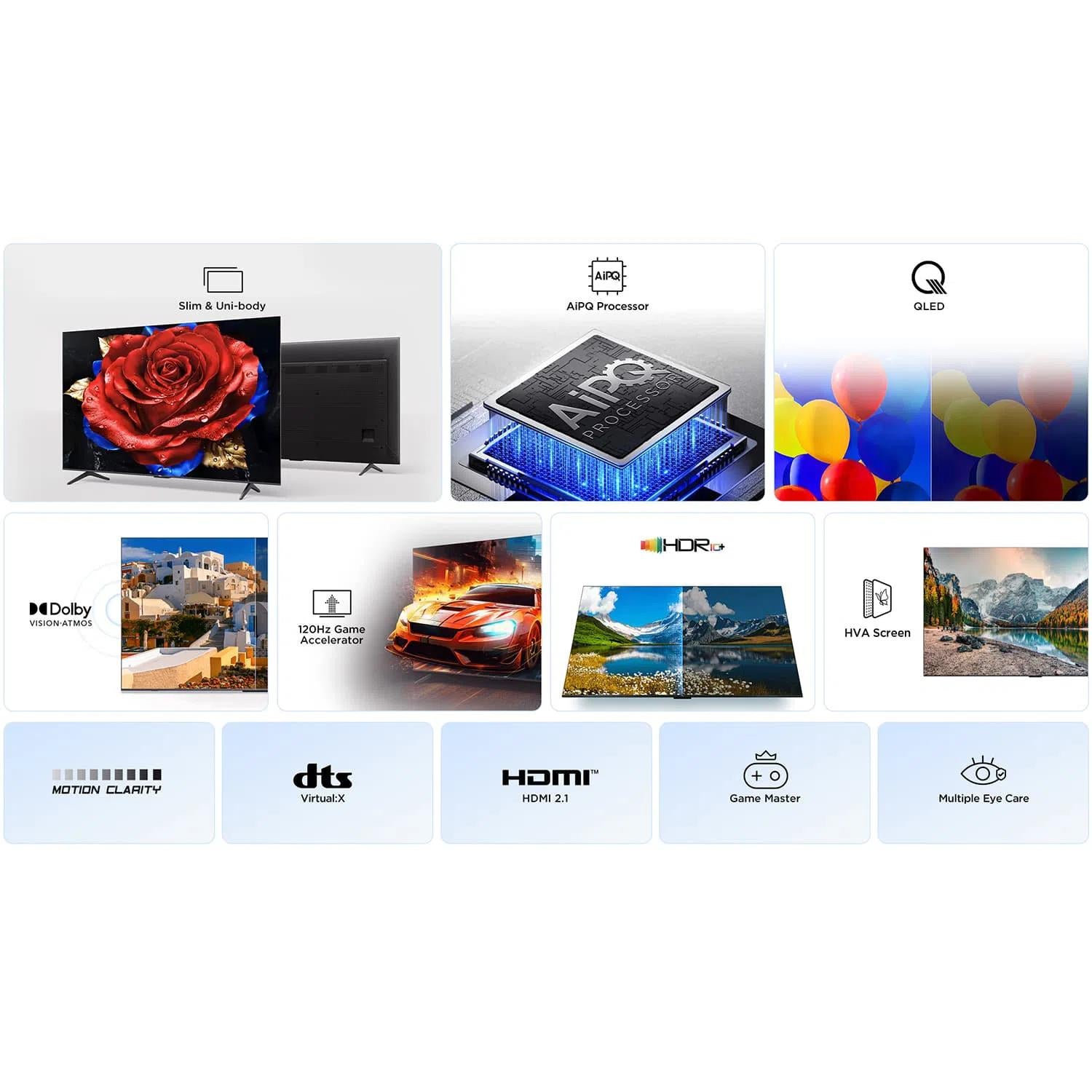TV Set TCL 43 " 4K Ultra HD 3840 x 2160 pixels Flat 16:9 QLED 43T69C
