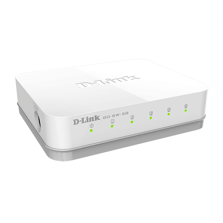 D-Link | Switch | GO-SW-5G/E | Unmanaged | Desktop | Gigabit Ethernet (copper) ports quantity 5 | Power supply type Exte