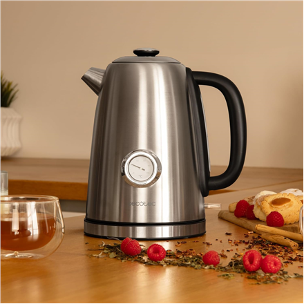 Cecotec Kettle | Thermosense 620 Vintage | Electric | 2200 W | 1.7 L | Stainless steel | 360° rotational base | Stainles