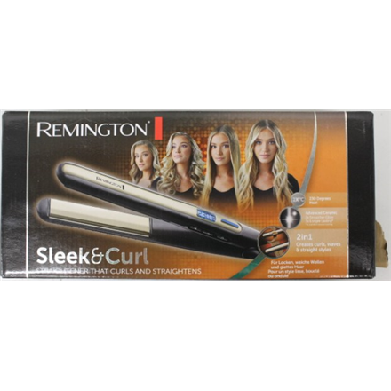 SALE OUT. | Remington Hair Straightener | S6500 Sleek & Curl | Warranty 24 month(s) | Ceramic heating system | Display Y