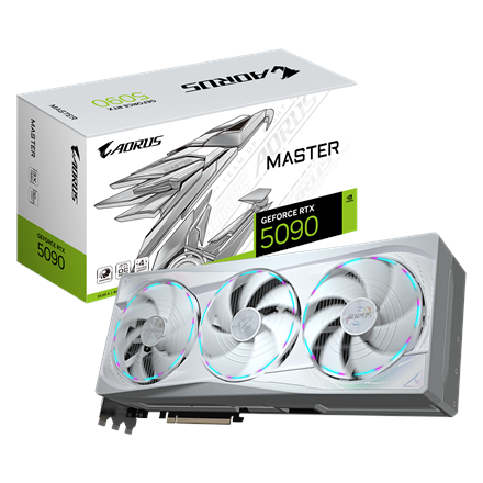 Gigabyte AORUS GeForce RTX 5090 MASTER ICE 32G | NVIDIA | 32 GB | GeForce RTX 5090 | GDDR7 | HDMI ports quantity 1 | PCI
