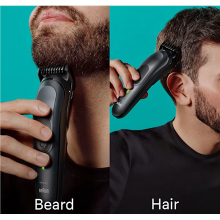 Braun | 17-in-1 Multi-grooming Style Kit | MGK7491 | Cordless | Number of length steps 13 | Grey