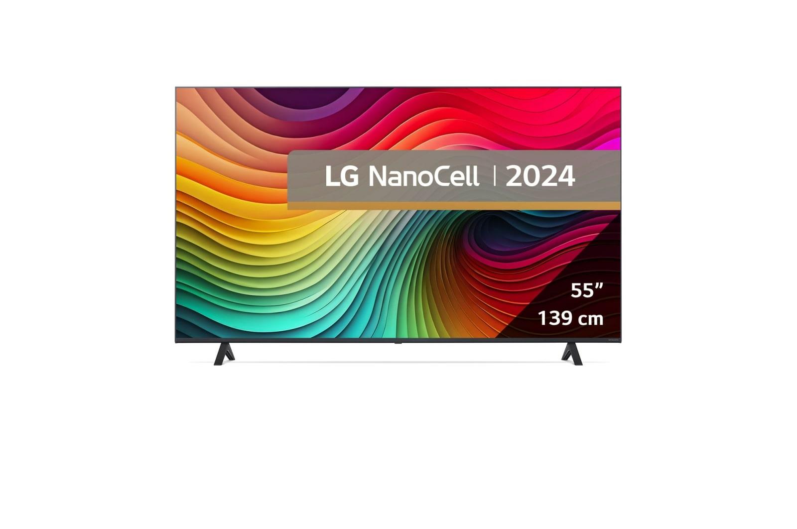TV Set LG 55" 4K/Smart 3840x2160 Wireless LAN Bluetooth webOS 55NANO81T3A