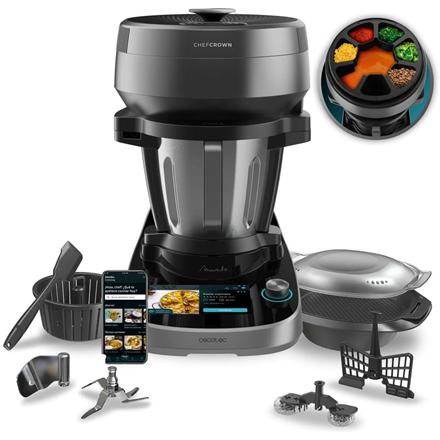 Cecotec Mambo CooKing Victory | Multifunctional Robot | 1700 W | Number of speeds 19 | Bowl capacity 4.5 L | Black/Grey