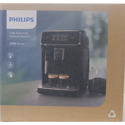 SALE OUT. Philips EP2224/10 Espresso Coffee maker, Fully automatic, 15 bar, Classic milk frother, Water tank 1.8 L, Blac