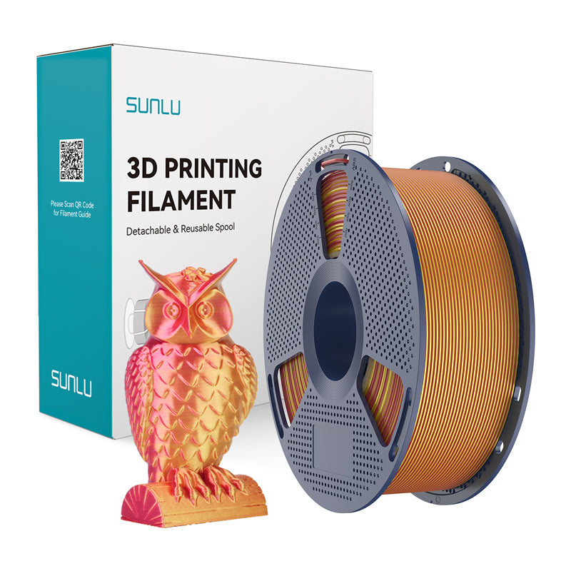 Sunlu PLA+ Silk Dual Color Filament (Red and Gold) - Image 1