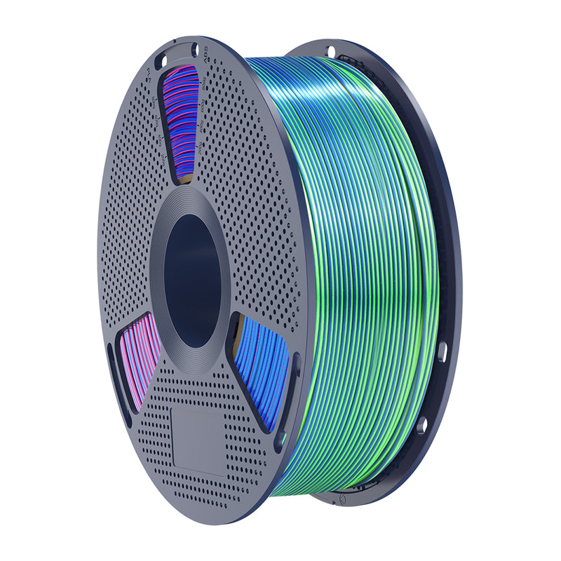 Sunlu PLA+ Silk Tri-Color Filament (blue-green-purple) - Image 4