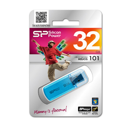 Silicon Power | Helios 101 | 32 GB | USB 2.0 | Blue