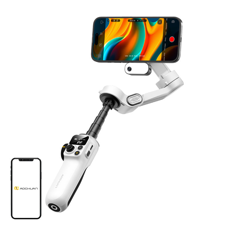 AOCHUAN P2 Gimbal with AI Sensor (White) - Image 1
