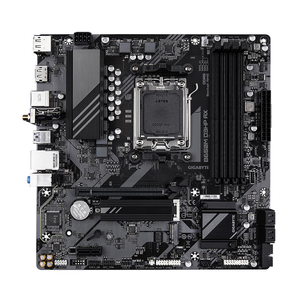 Mainboard GIGABYTE AMD B650 SAM5 Micro-ATX Memory DDR5 Memory slots 4 B650MD3HPAX1.2
