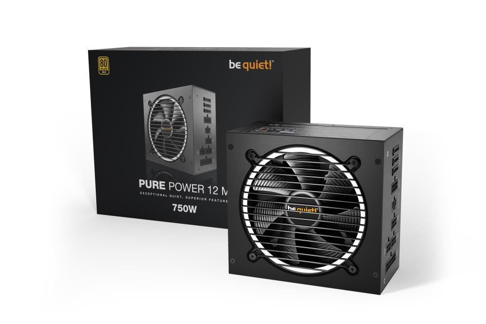 Power Supply BE QUIET 750 Watts Peak Power 820 Watts Efficiency 80 PLUS GOLD PFC Active MTBF 100000 hours BN343