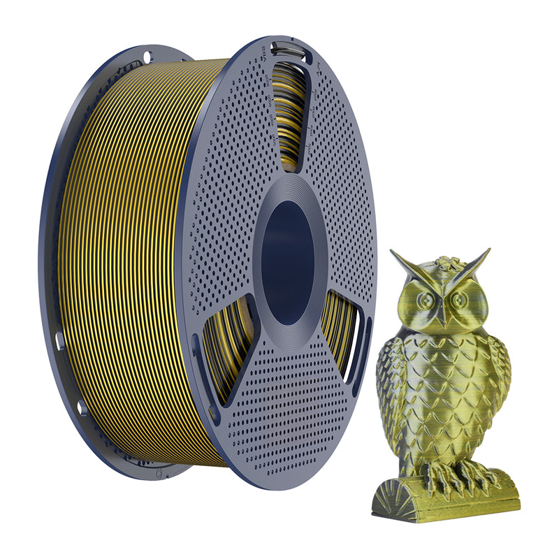 Sunlu PLA+ Silk Dual Color Filament (Black and Gold) - Image 2