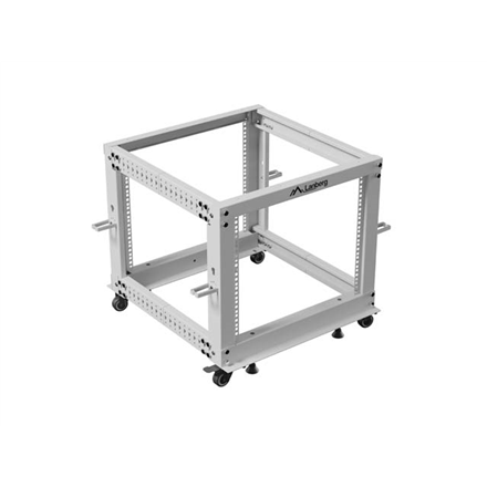 Lanberg Open Rack 19" 9U, adjustable | OR01-6109-S | 65.7 x 60 x 57.7 cm | Gray