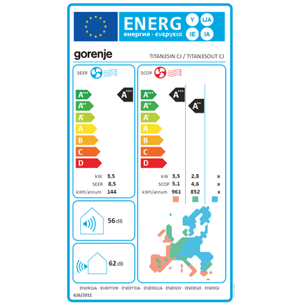 Gorenje | 20011467 TITAN35 CJ | Air Conditioner, Outdoor unit