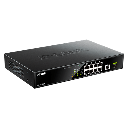 D-Link | 10 Gigabit port Switch with PoE | DGS-1010MP | Unmanaged | Desktop / Rackmount | Gigabit Ethernet (copper) port