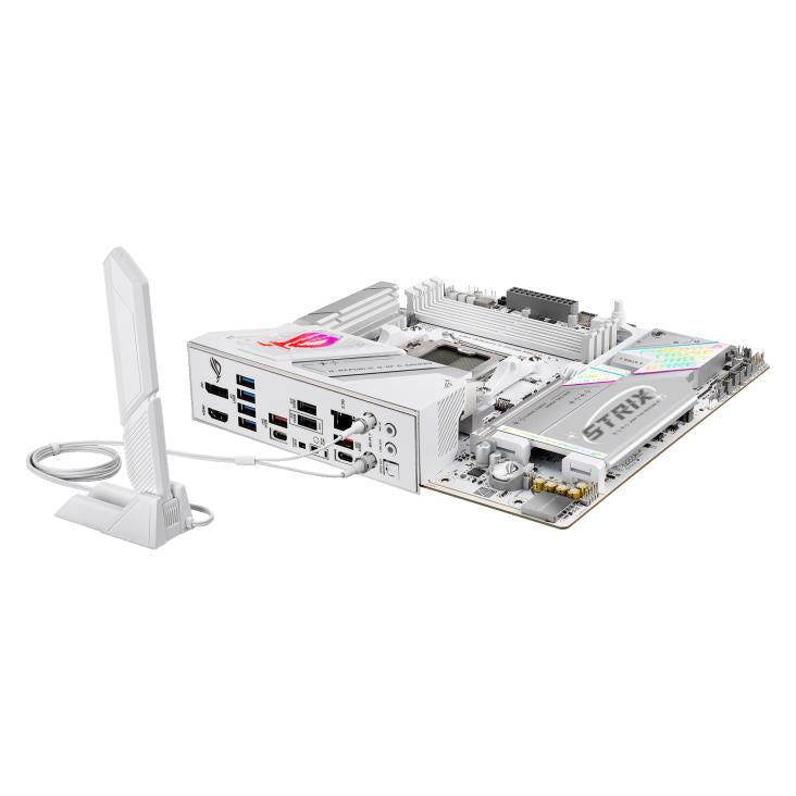 Mainboard ASUS AMD B850 SAM5 Micro-ATX Memory DDR5 Memory slots 4 1xPCI-Express 5.0 16x 4xM.2 1xHDMI 1xDisplayPort 2xUSB 2.0 4xUSB 3.2 4xUSB-C 1xOptical S/PDIF 1xRJ45 2xAudio port STRIXB850-GGAMINGWIFI
