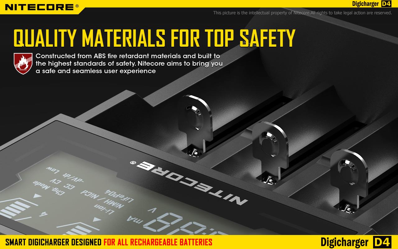 BATTERY CHARGER 4-SLOT/D4 EU NITECORE