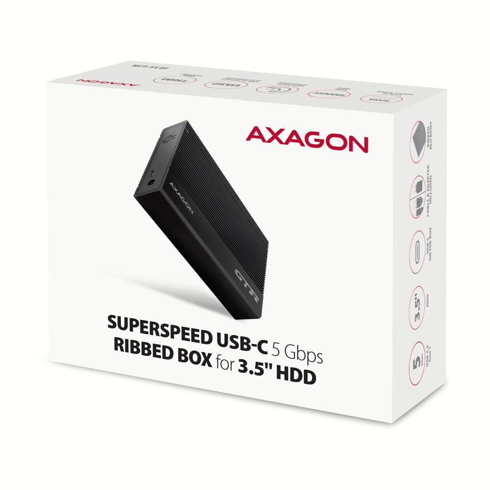 HDD ACC ENCLOSURE 3.5"/USB-C EE35-GTR AXAGON