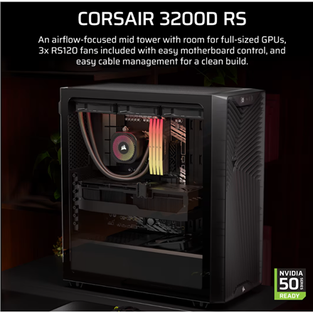 Corsair PC Case | 3200D RS | Smoke | Mid-Tower