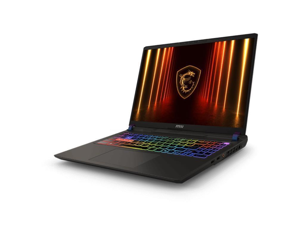 Notebook MSI Vector 16 HX AI A2XWHG CPU Core Ultra U9-275HX 2700 MHz 16" 2560x1600 RAM 16GB DDR5 5600 MHz SSD 1TB NVIDIA GeForce RTX 5070 Ti 12GB ENG Card Reader SD Express Windows 11 Home Grey 2.7 kg VECT16HXAIA2XWHG-203NL