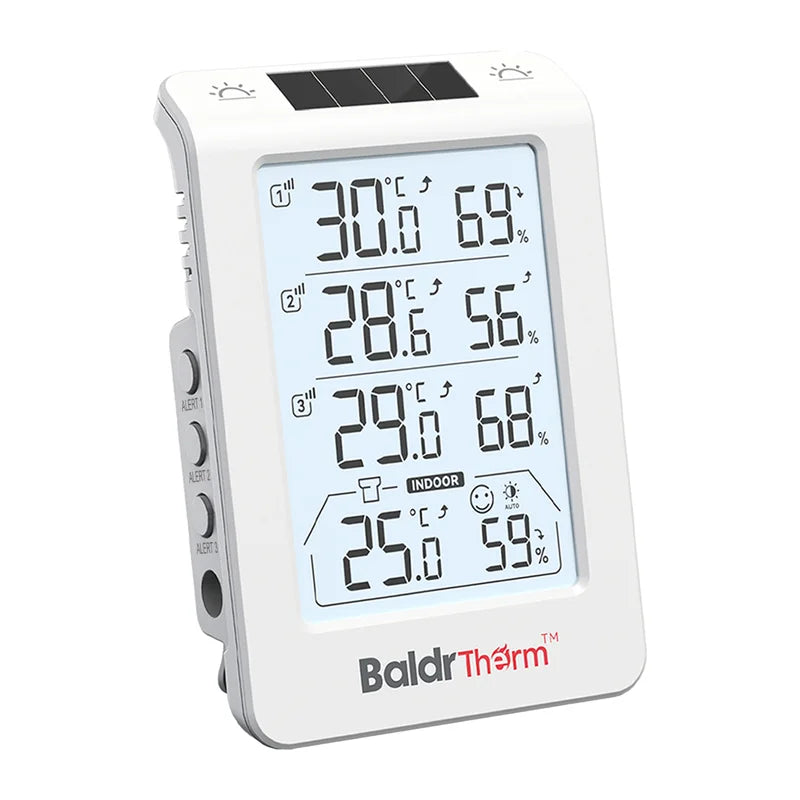 BALDRTHERM B0598 3-Channel Thermohygrometer with Automatic Backlight - Image 2
