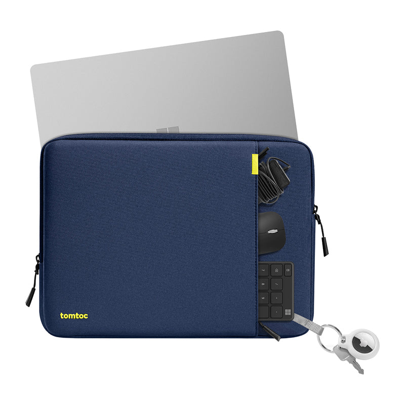 TOMTOC Defender-A13 Laptop Sleeve + 14" Case Set (Navy Blue) - Image 4